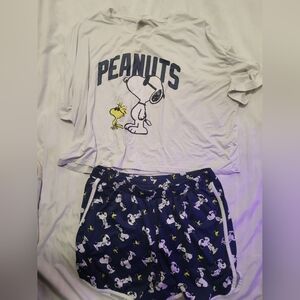 Peanuts Snoopy Navy Pajama Bottoms